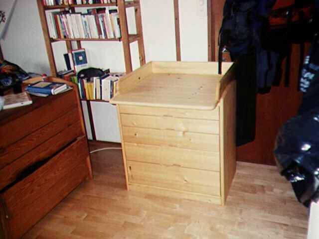 Wickelkommode in Kiefer